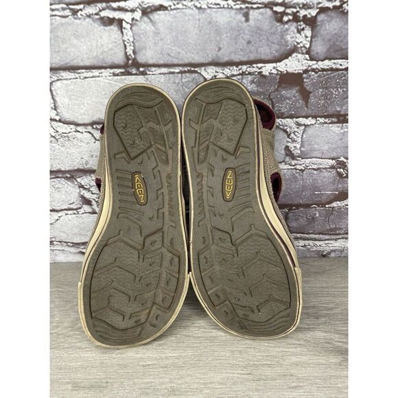 KEEN Coronado Vulcanized Taupe Canvas Fabric Fisherman Sandals Women 8M US/38.5 - Picture 15 of 16